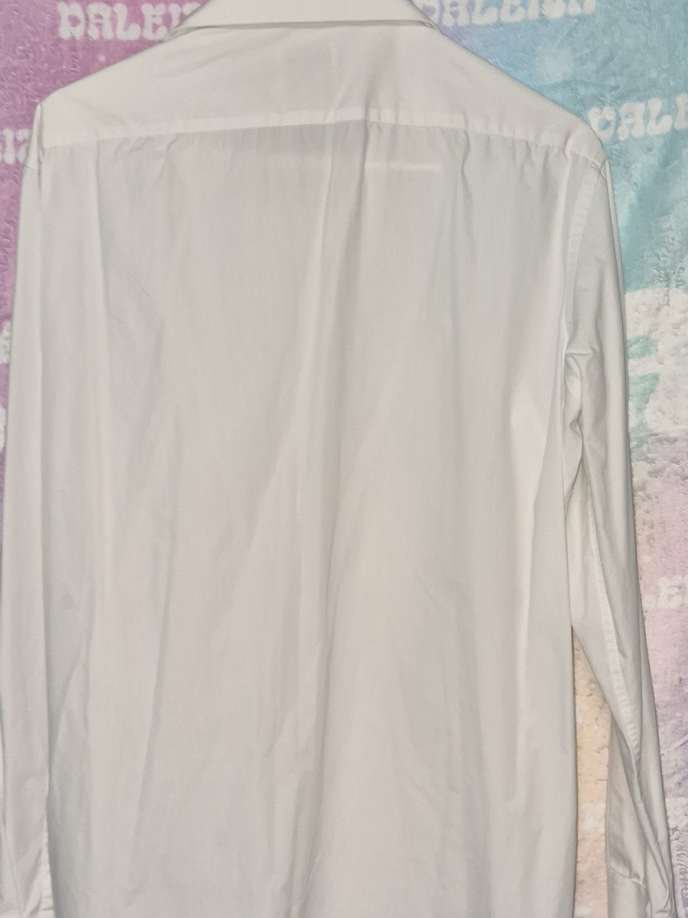 Bespoke Classic White Men's Dress Shirt - Picture 3 of 3